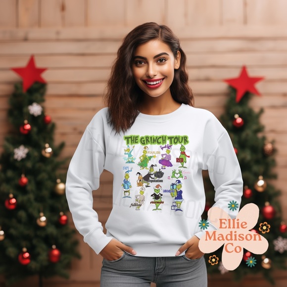 The Grinch Tour inspired by Taylor Swift Eras Tour | Crewneck | Sweatshirt - Picture 4 of 11